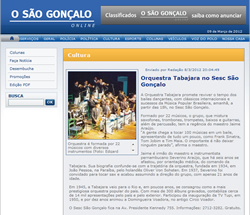 Clipping Jornal São Gonçalo